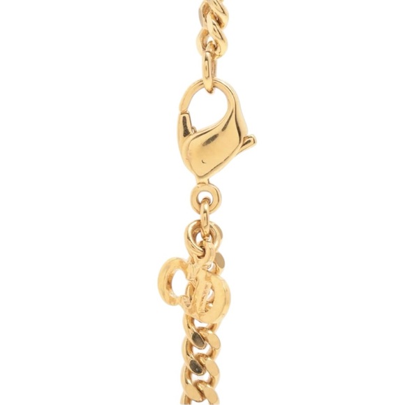 DIOR🔥 GOLD PLATED NECKLACE CD LOGO - Picture 3 of 5